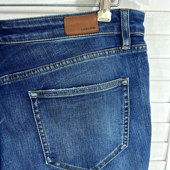 Lands End Jeans 12P Mid Rise True Straight - Picture 9 of 14